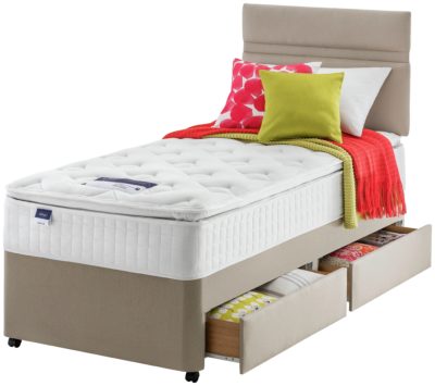 Silentnight - Stanfield Pillowtop Single 2 Drawer - Divan